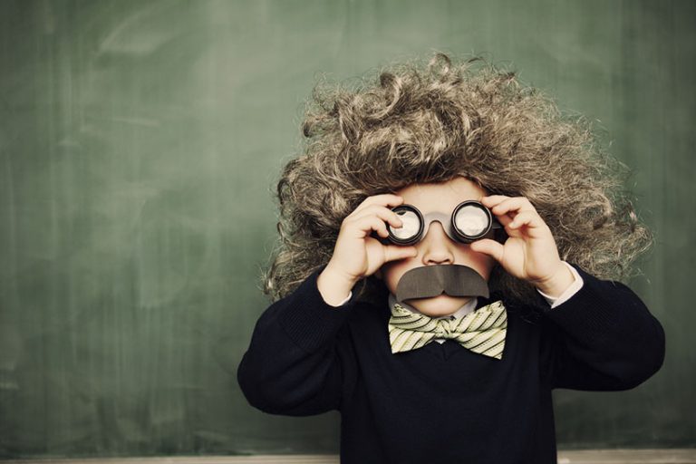 Little Genius A young smarty pants sees the world in a unique way. What is your approach to problems?